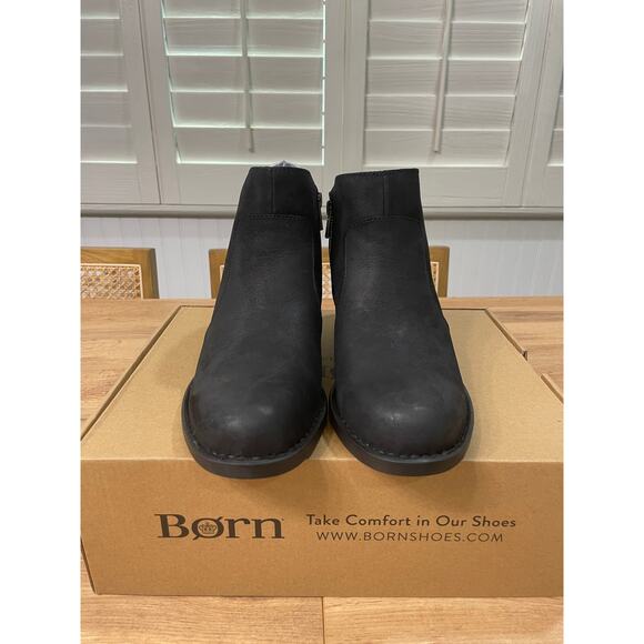 Born Women's Rani Black Boots Leather Size 7.5 NIB Waterproof Western Style - Picture 5 of 11